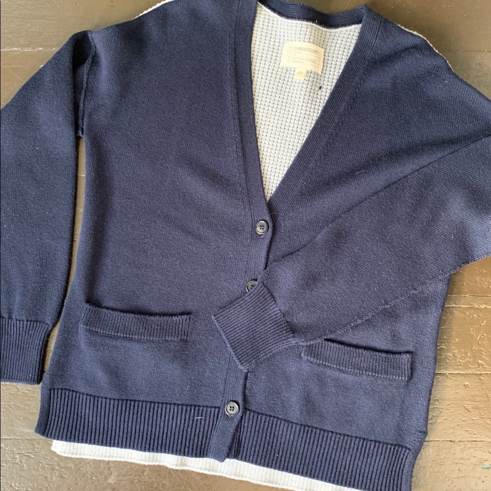 Current/Elliot Color Block Cardigan
